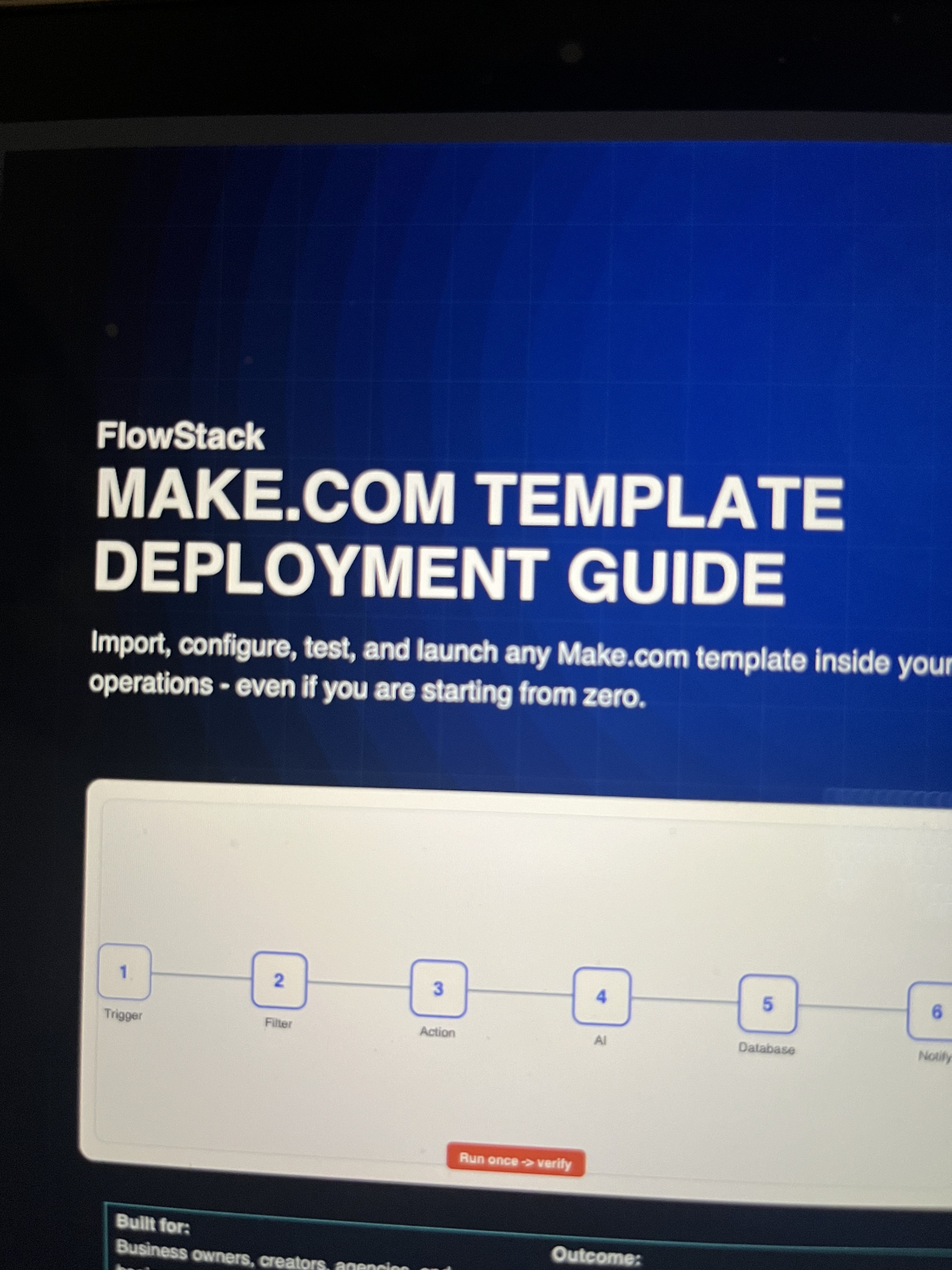 Oliver B. verified workflow screenshot